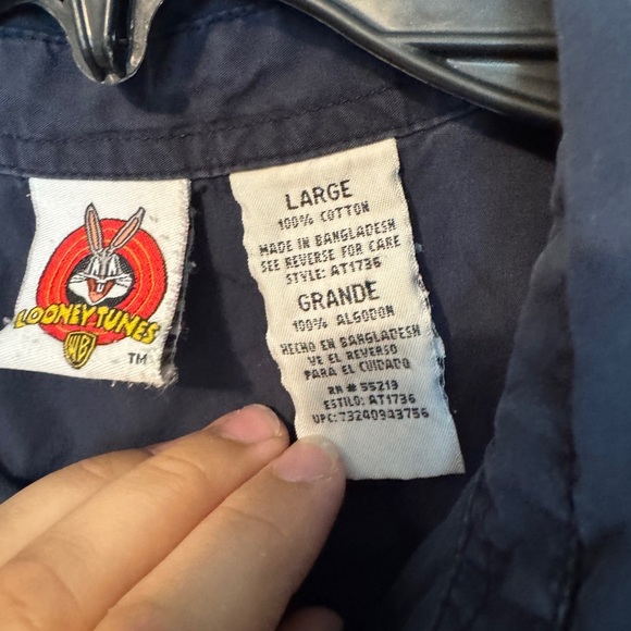 Vintage Looney Tunes Button Down Shirt Top Tweety - Picture 2 of 4